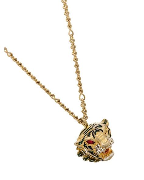 gucci cardigan lurex tigers|gucci tiger head necklace.